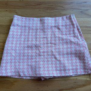 Zara houndstooth skort